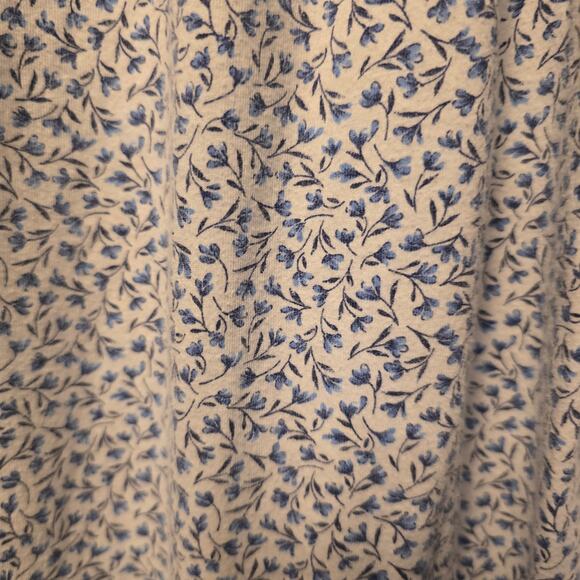 Celestial Dreams blue micro floral and gingham sleeping gown size 3x - Picture 4 of 7